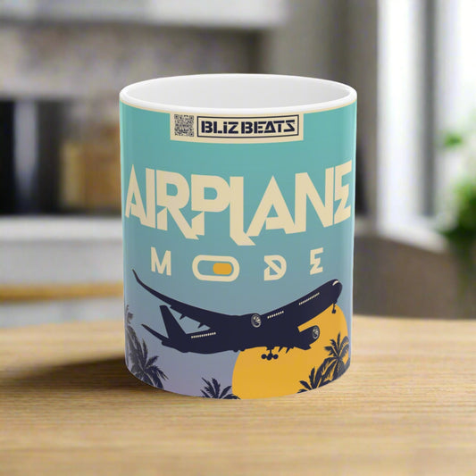 Airplane Mode Ceramic Mug, (11oz)