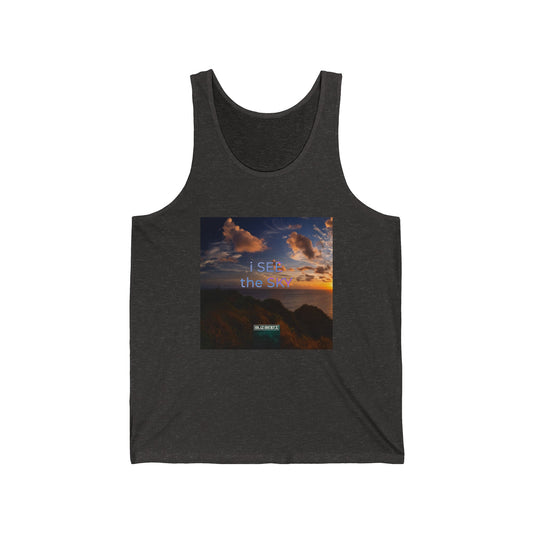 I See The Sky Unisex Jersey Tank